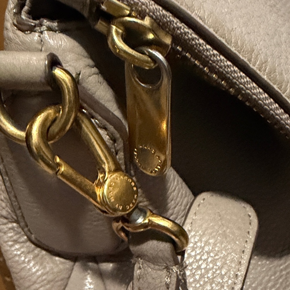 Marc by Marc Jacobs New Q Natasha Crossbody Shoulder Bag-Cement - Picture 7 of 14